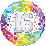 Oaktree 18inch 16th Colourful Confetti Birthday Pkt - 226928