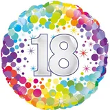 Oaktree 18inch 18th Colourful Confetti Birthday Pkt - 226935