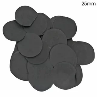 Oaktree Black 25mm x 100g Paper Confetti - 643277