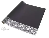 Oaktree Eleganza Matte Decorative Edge Wrap 50cm x 10m Black No.20 - 651180