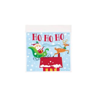 HO HO HO SANTA CHRISTMAS TREAT BAG - 72874