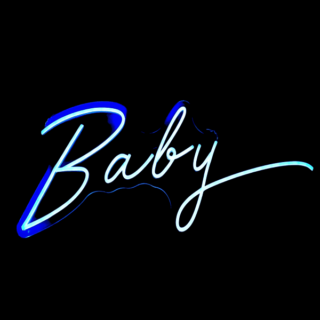 Neon Sign - Blue - Baby -  80 X 31.28 - 12923