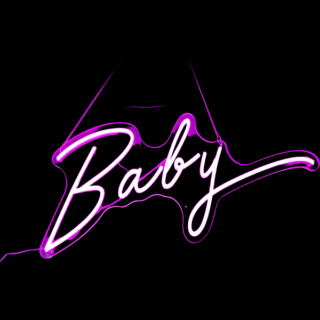 Neon Sign - pink - Baby -  80 X 31.28 - 12924