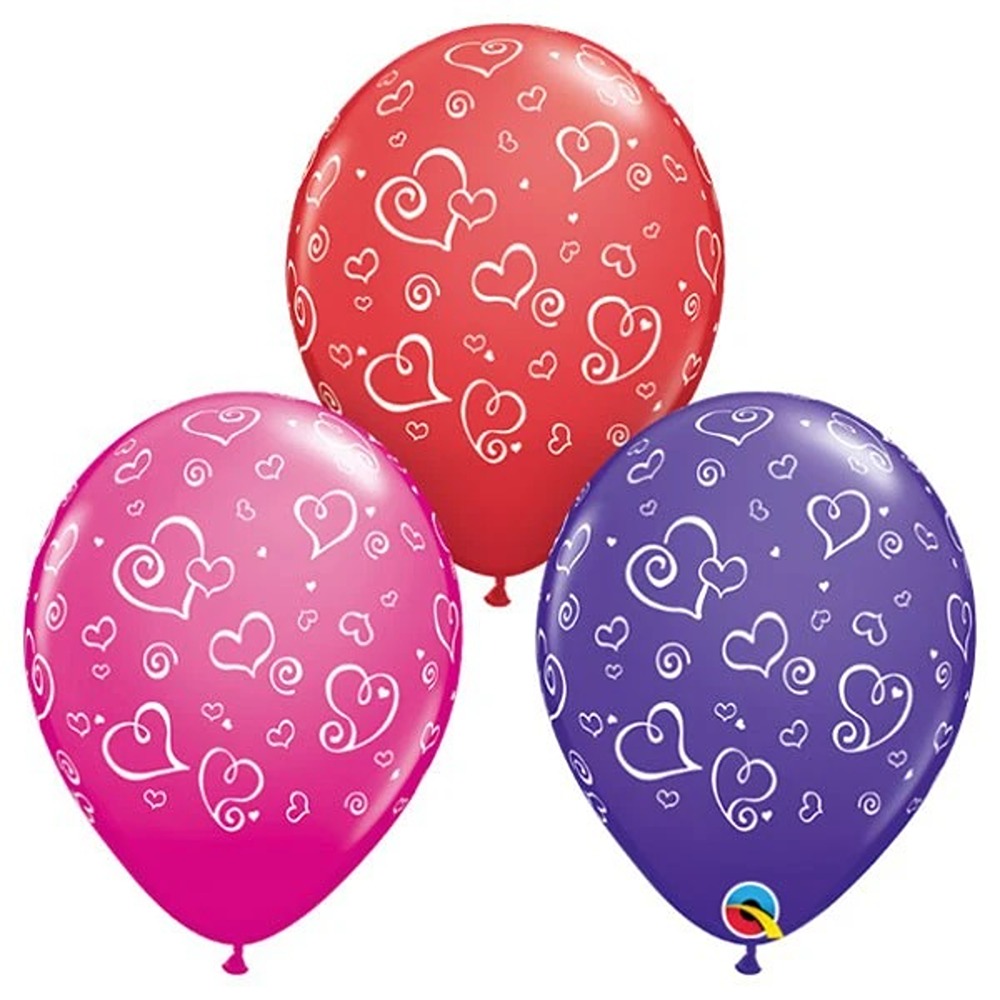 Qualatex - Swirl Heart Ballons - 11" - 25ct - 90570