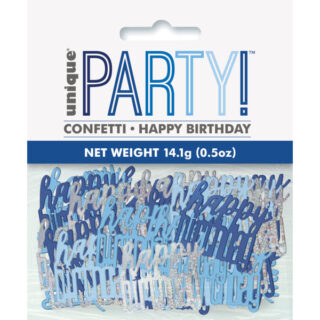 Birthday Blue Glitz Happy Birthday Confetti - 5oz - 83834