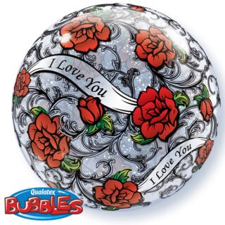 Qualatex - Roses I Love you Bubble - 22