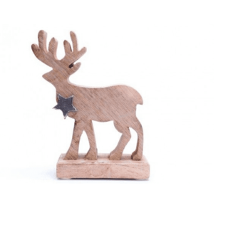 Reindeer With Star Decoration Small - XMN2074