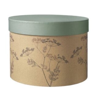 Round Cow Parsley Hat Box Lined x 3 - 41-01857