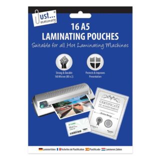 16 A5 Laminating Pouches - 5918