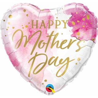 Qualatex - Mothers Day Pink WaterColour - 18