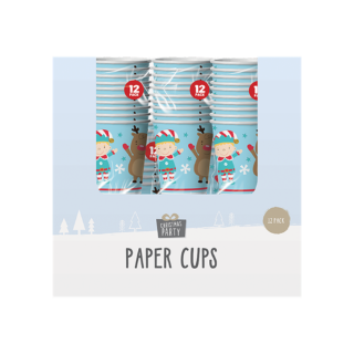 Christmas Paper Cups 12 Pack - XMA2568OB