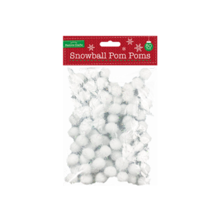 Gem - Iridescent Snow Ball Pom-Poms 80 Pack - XMA4047