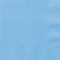 Powder Blue Beveled Napkins - 20ct - 30891