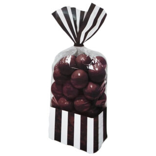 Candy Buffet Black Striped Party Bags