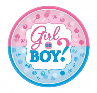 Girl or Boy Paper Plates - 7