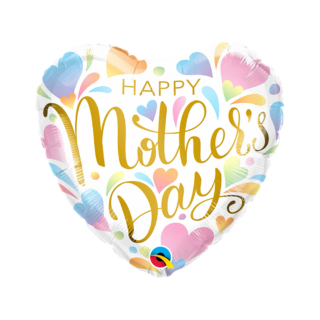 Qualatex - Pastel Hearts Mothers Day Heart - 18