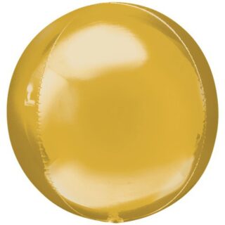 Gold Orbz Unpackaged Foil Balloons 15"/38cm x 16"/40cm G20 - 3 PC