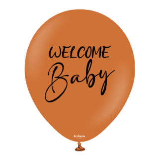 18″ Welcome Baby Print – Caramel Brown(Black) 2CT