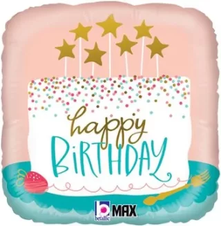 Betallic 18inch Birthday Confetti Cake - 26118P
