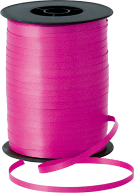 Qualatex - Hot Pink Curling Ribbon - 5mm X 500mm - 26536