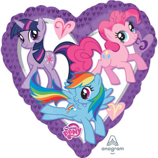 Anagram My Little Pony Heart Standard Foil Balloons S60