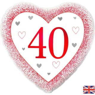 Oaktree - Happy 40th Anniversary Heart Ruby - 18