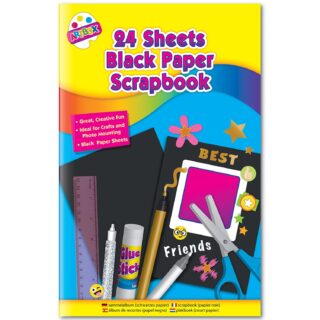 24 Sheet Black Paper Scrapbook - 3060/48 - Tallon