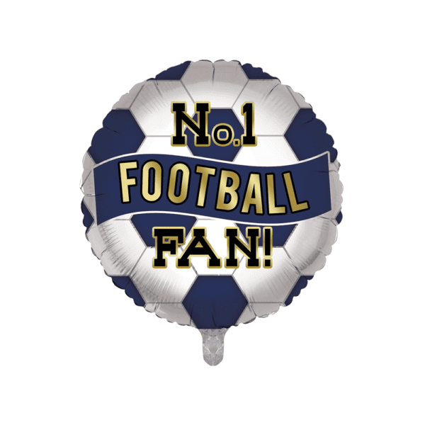 Sensations - No.1 Football Fan Navy White Open - 18" - Single - BL-FB18/25