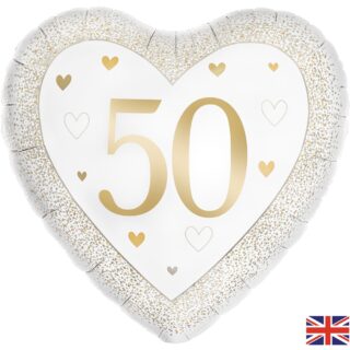 Oaktree  - Happy 50th Anniversary Heart Gold - 18