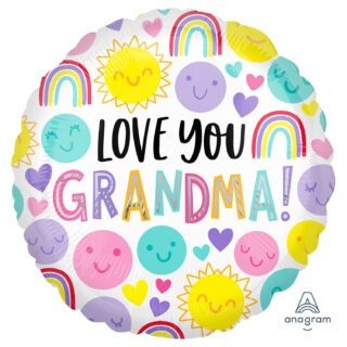 Anagram Love You Grandma Standard HX Foil Balloons S40