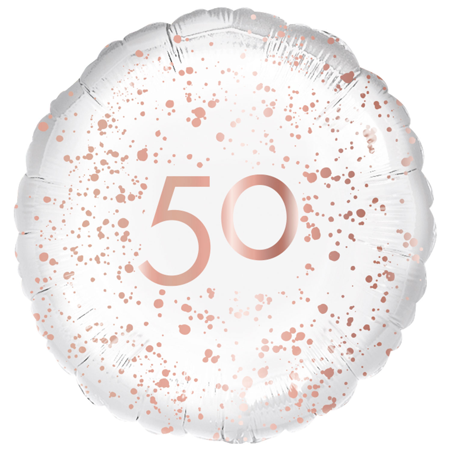 Anagram 50th Birthday Rose Gold Standard Foil Balloons S40*