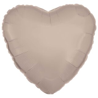 Amscan - Silk Lustre Latte Heart Standard Unpackaged - 9915473-92