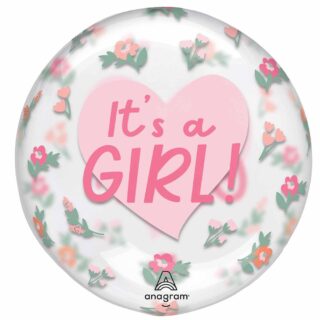 It's a Girl Clearz Balloons - G20 - Single - 4532011 - Amscan