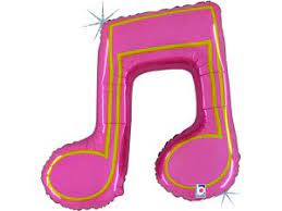 MUSIC NOTE DOUBLE PINK
