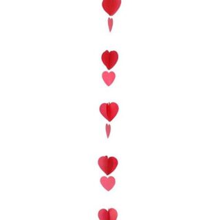 Balloon Tail - Red-White Heart - 1.2m -9902825