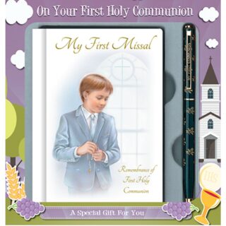 Communion Boy Gift Set/Hardback Book & Pen (C5170)