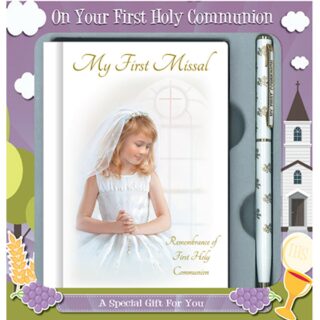 Communion Girl Gift Set/Book & Pen (C5172)