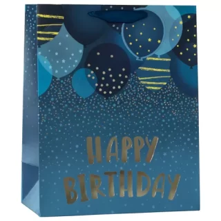Birthday Balloons Bag Blue - Large - 6pk - ED-442-L