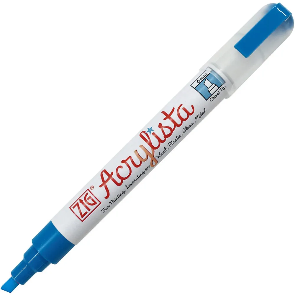 True Blue Acrylista Chisel Pen (6mm) - Discontinued - GLI0047
