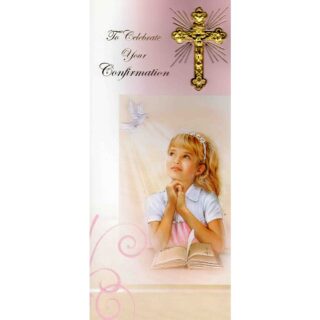 Confirmation Boxed Card Female - F2381