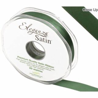 Eleganza Double Faced Satin 15mm x 20m Sage Green No.51 453836