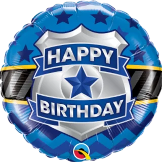 Qualatex Happy Birthday Badge - 25790