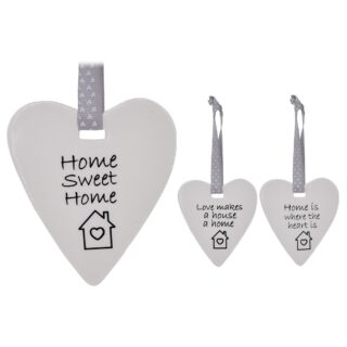 Ceramic Home Heart Hanger - TY5448