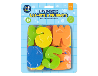 Bath Letters and Numbers 36pk