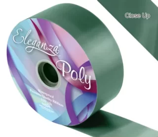Eleganza Poly Ribbon 50mm x 91m (100yds) No.50 Green - 618190