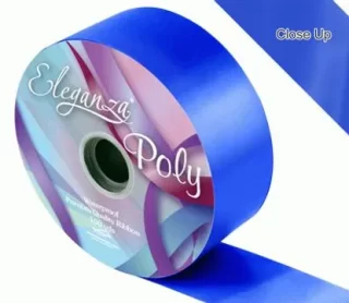 Eleganza Poly Ribbon 50mm x 91m (100yds) No.18 Royal Blue - 618138