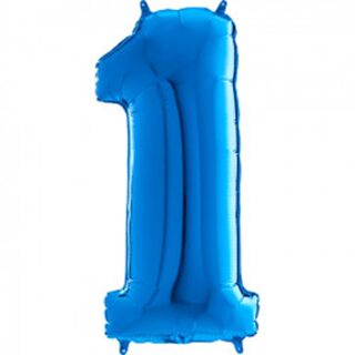 Grabo 40" Blue Number 1 Pkt - 001B-P