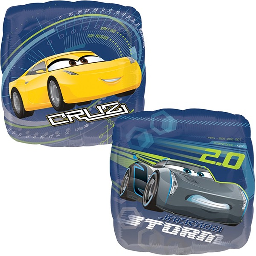 Anagram - Cars 3 Storm & Cruz Square - 18" - Single - 35365
