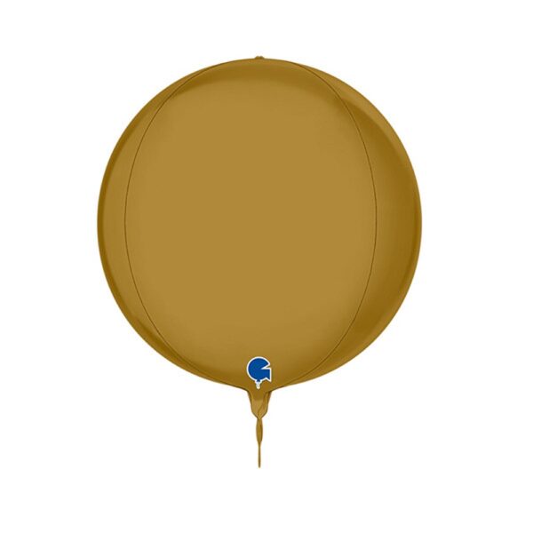 Grabo 11" 4D Satin Gold Globe 11" Pkt - 74111S00G-P*