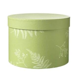 Oasis - Round Floral Ferns Hat Box Lined x 3 - 41-01856